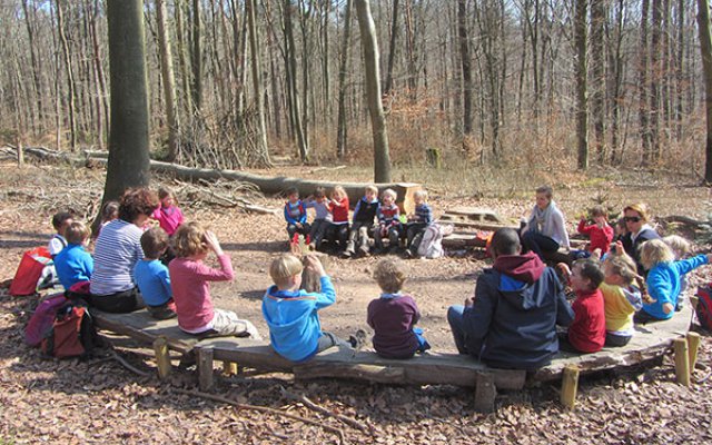 Kindergruppe beim Sommerfest
